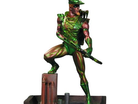 Green Arrow Mini Patina Statue Discount