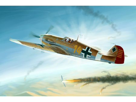 02293 1 32 Messerschmitt Bf 109F4 Trop Plastic Model Kit on Sale