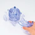 3D Carriage Blue Crystal Puzzle Fashion