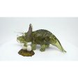 3D Crystal Green Triceratops Cheap