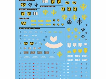 Gundam Decal 54 HGUC 0080 Ser. Zeon Multiuse 2 Sale