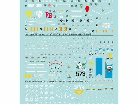 Gundam Decal 116  RG 1 144 MS06R Multiuse For Sale