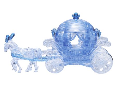 3D Carriage Blue Crystal Puzzle Fashion