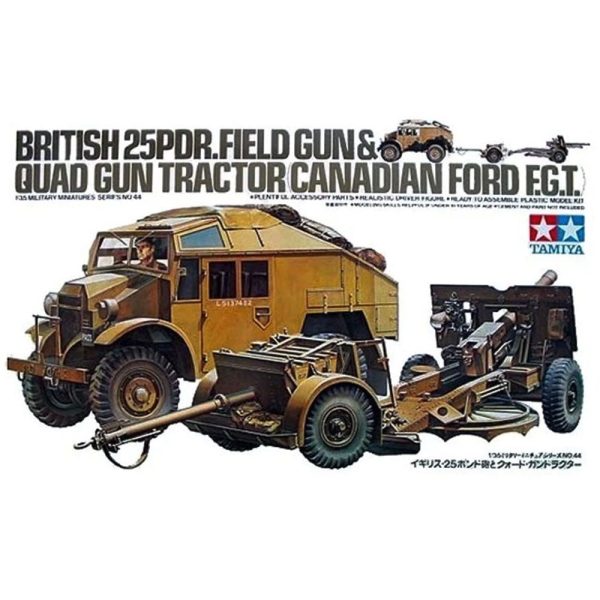 1 35 British 25pdr Field Gun and Quad Gun Tractor Canadian Ford FGT Supply